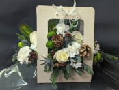 Christmas floral card (neutral)